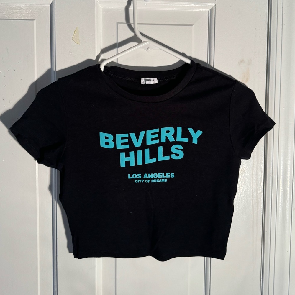 Beverly Hills Cropped Tee
